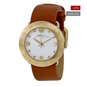 Marc by Marc Jacobs Amy Quartz White Dial Women's Watch (MBM8574)